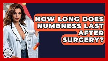 How Long Does Numbness Last After Surgery? - The Operating Table
