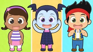 Head, Shoulders, Knees and Toes with Baby Princess and her friends 🙆🏻 Nursery Rhymes for kids