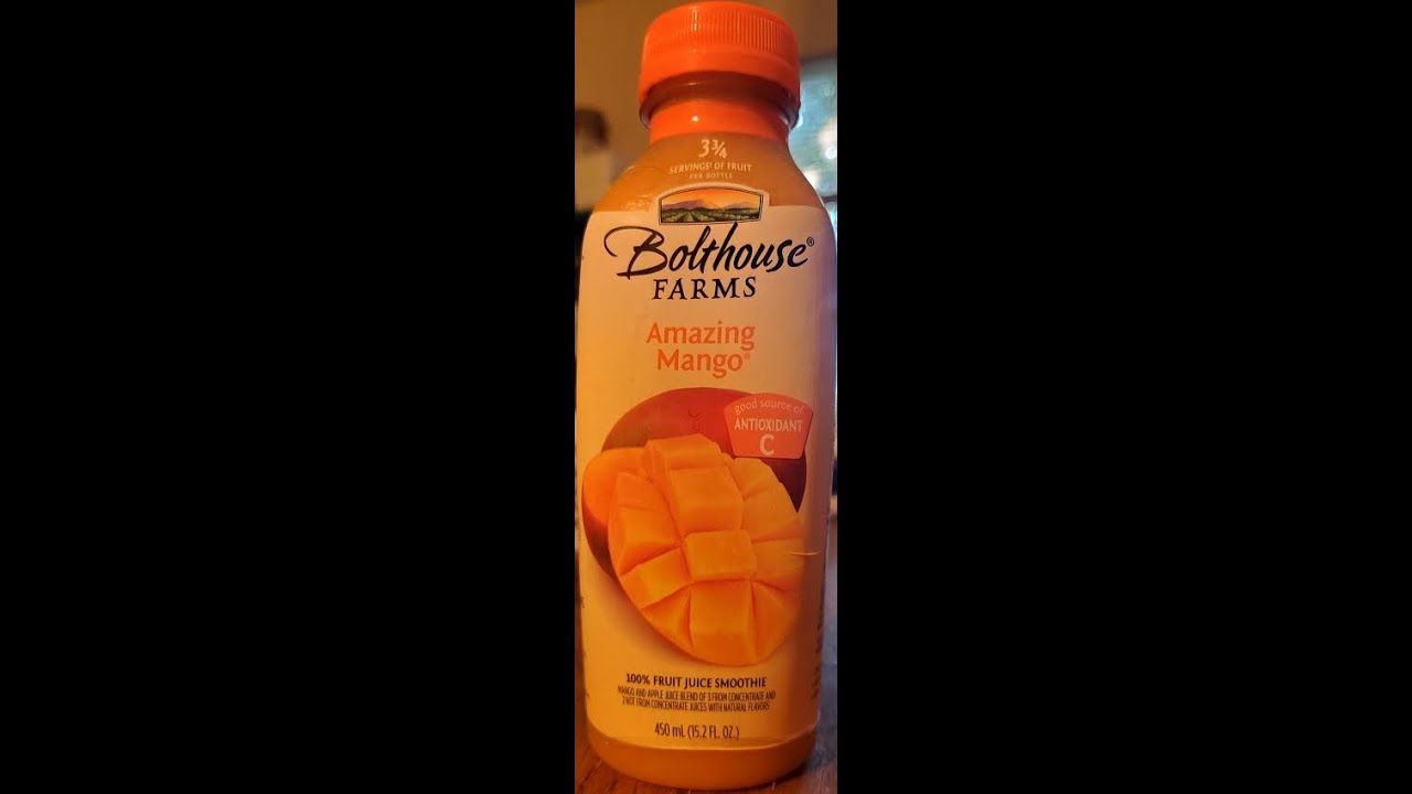 Bolthouse Farms Amazing Mango Fruit Juice Smoothie Blend Review YouTube