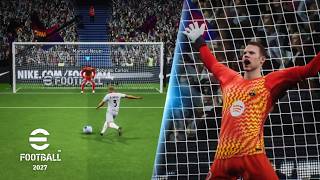 eFootball 2027 Mobile Penalty Shootout | New Cutscene & Animations 😍⚽