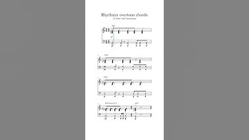 Rhythmic overtone chords #microtonal #justintonation #sheetmusic