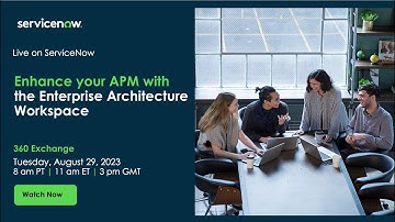 Enhance your APM with the Enterprise Architecture Workspace