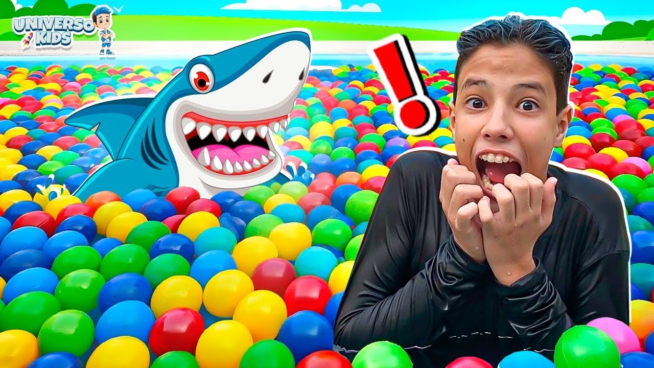 Henrique em Histórias Engraçadas de Tubarão e piscina para Crianças - Universo Kids