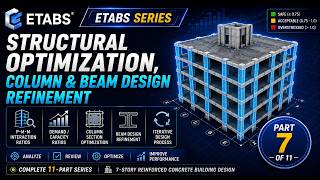 🏗️ ETABS Reinforced Concrete Building Design Series | Part 7/11 | Structural Optimization & Design