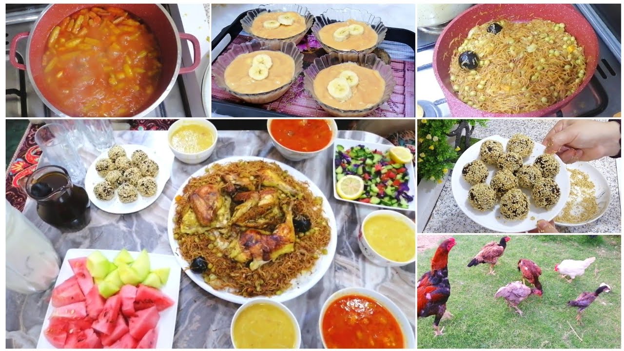 يومي في رمضان🤩تحضير الفطور سويتلكم تحليه رمضانيه بارده وسهله😋اشلون اخلص شغلي وعندي طفله جاوبتكم🤔