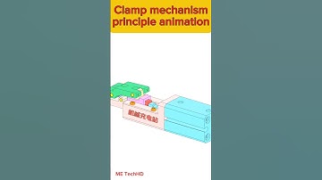 Clamp mechanism principle animation #design #machine #solidwork #cad