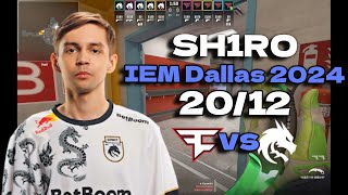 Spirit SH1RO (20/12) vs FaZe (Nuke) @ IEM Dallas 2024 #cs2 #pov #demo