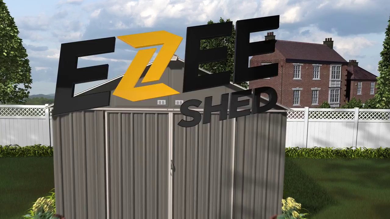 arrow ezee storage sheds sizes 6x5, 8x7 and 10x8 - youtube