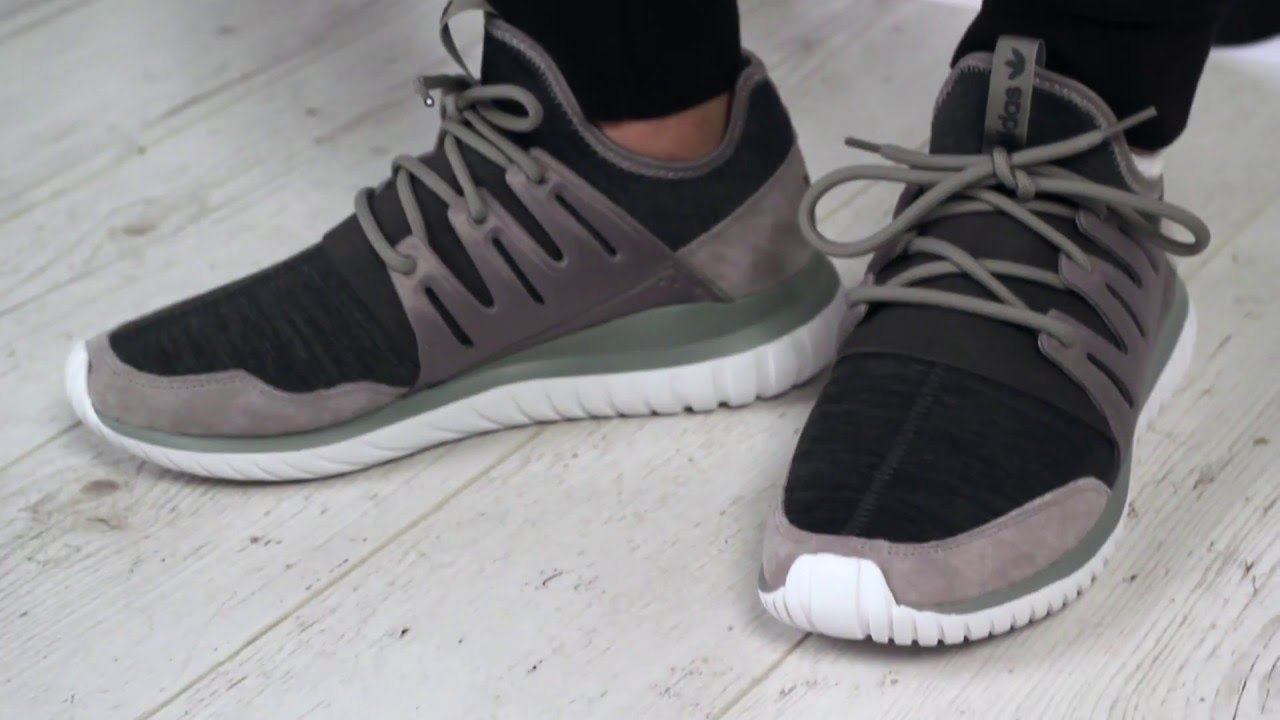 adidas tubular radial on feet
