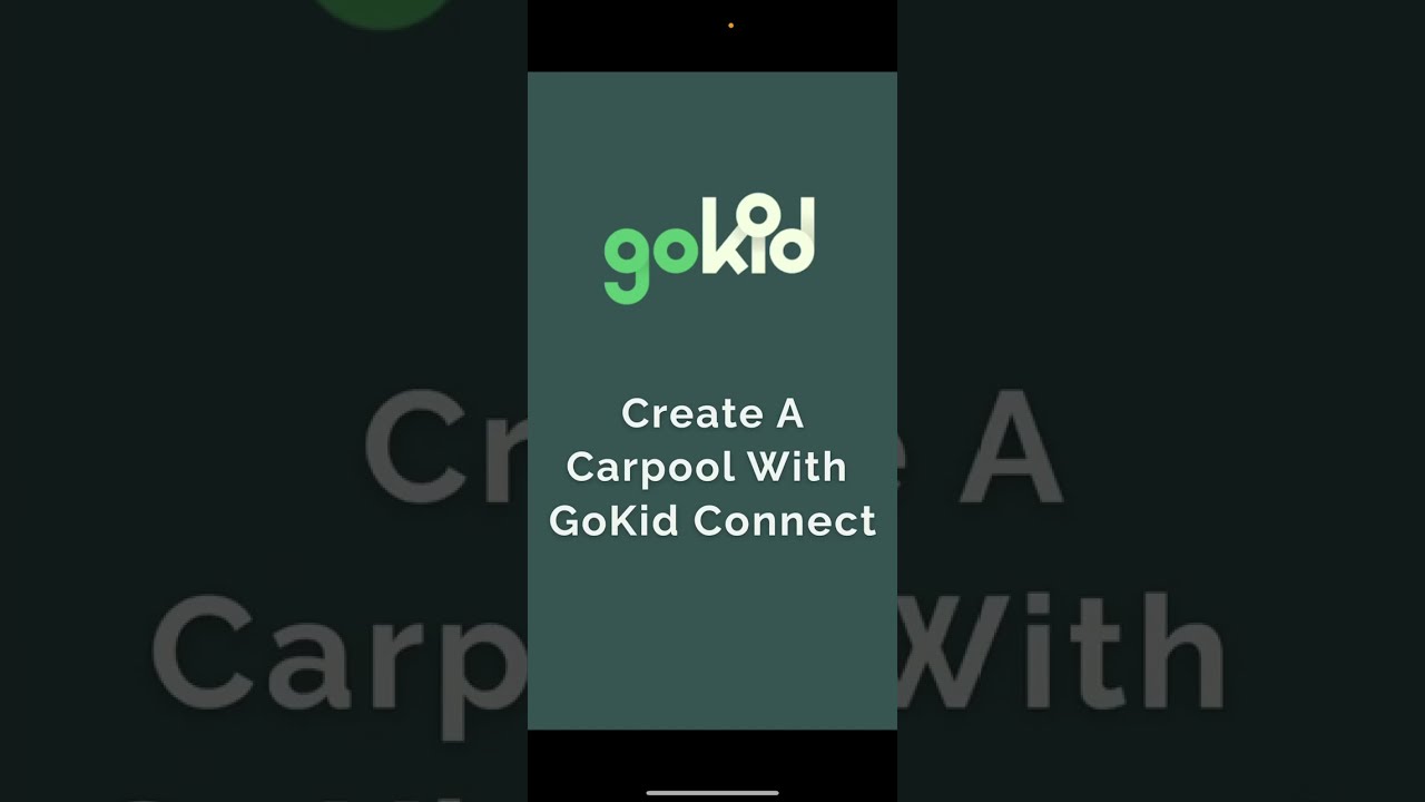 How to Create a Carpool with GoKid Connect on the IOS App