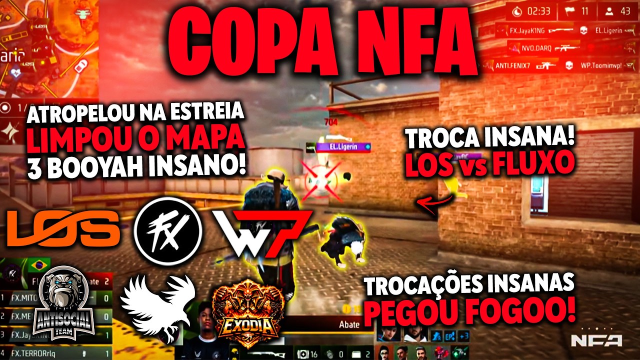 ATROPELOU LÍDER! LOS vs FLUXO INSANO! WEPLAY AMASSOU! EXODIA ANTI RUSH BRATVA PEGOU FOGO NA COPA NFA