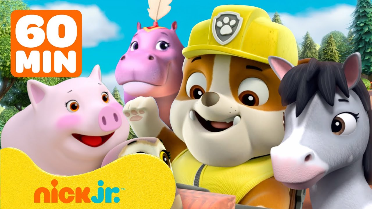 Щенячий патруль | Крепыш и дикие спасения животных! | 1 час | Nick Jr. Cyrillic