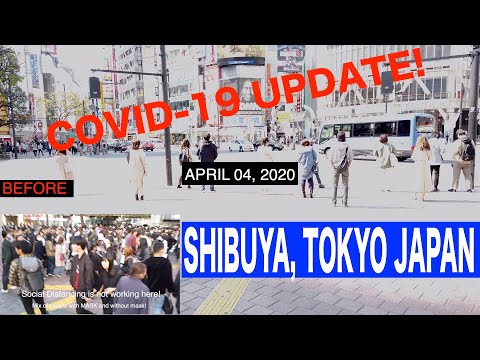 COVID 19 UPDATE SHIBUYA TOKYO JAPAN APRIL 4 2020