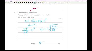 GCSE REVISION: AQA GCSE Maths Higher Topic Test:  Circle Area and Circumference