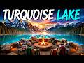 “Banff National Park Patio 🔥 Cozy Fire & Turquoise Lake Ambience (3 Hours)”