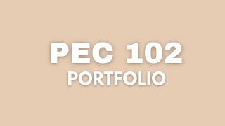 PEC 102: CREATIVE THINKING (PORTFOLIO)