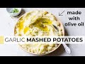 GARLIC MASHED POTATOES | dairy-free + vegan recipe