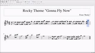rocky theme song tab