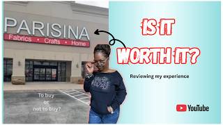 New Fabric Store | PARISINA reviewing my shopping experience