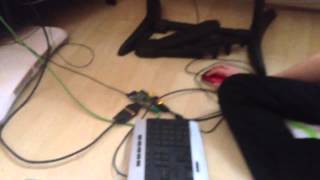 Jakob hacking Minecraft on Raspberry Pi