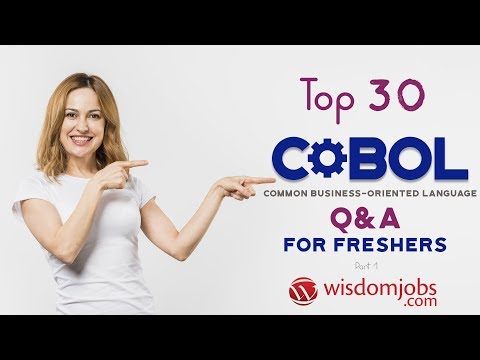 TOP 15 COBOL Interview Questions and Answers 2019 Part-1 | COBOL | Wisdom jobs
