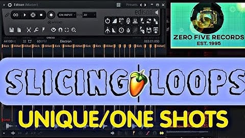 Edison - Slicing Loops Into One Shots , how To create sample pack #flstudio #flstudio21 #tutorial