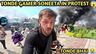 Nepal protest Tonde gamer, 2 b gamer ,soneeta in protest 😭💔
