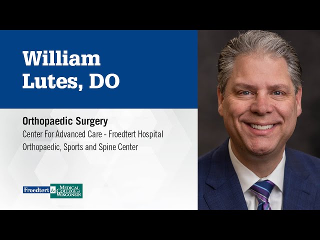 Watch Dr. Lutes, orthopaedic surgeon on YouTube.