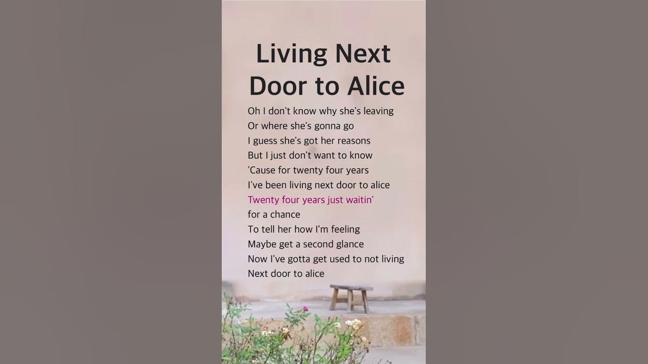 Living next door to Alice | Smokie #lyrics #music #pop #song