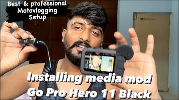 Perfect Motovlogging Setup 😇 | Go Pro Hero 11 Media Mod With extra Mic Installation and user guide