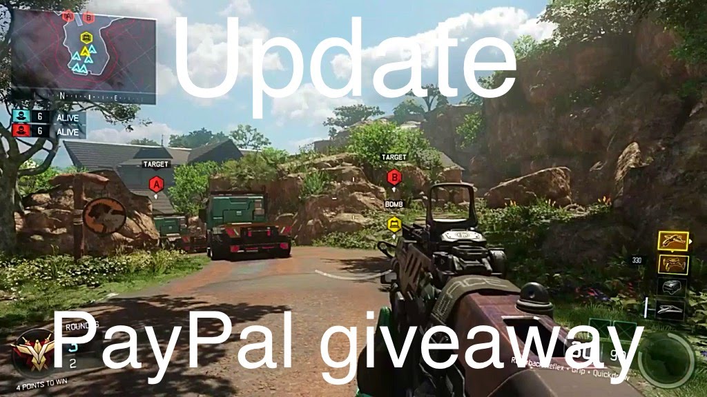 Channel update plus Paypal givaway info