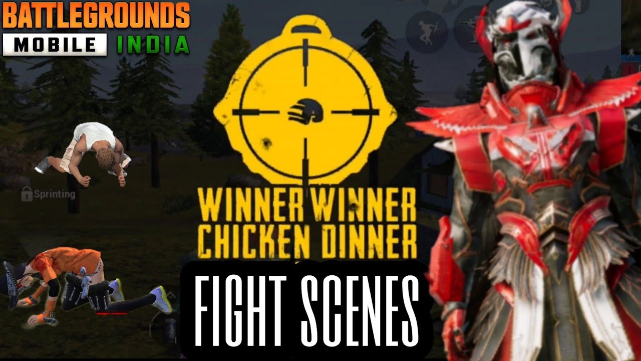 BGMi fight scenes with chicken dinner - YouTube