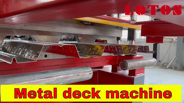 Metal deck machine | Decking Roll Forming Machine " 4 Unit in 1 video 😍😯"