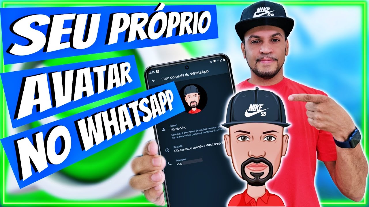 Como criar AVATAR PRÓPRIO no WHATSAPP