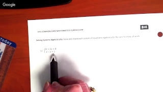 Module 4C - Grade 8 - Lesson 29 - Review of System of Equations