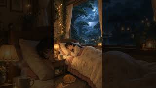Cute Cozy Sleep Amsr Video with rain sound 😴🌧️💤. #sleepmusic #asmr #rainsounds #shorts #shortsfeed