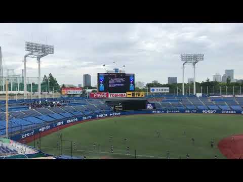 20210516 不在の立教応援団に代わり慶應義塾應援指導部による試合前の立教第一応援歌｢行け立教健児｣