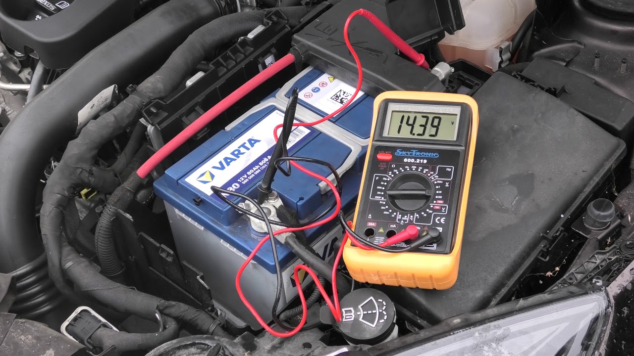 Vauxhall Insignia Alternator charging test. YouTube