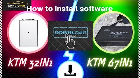 how to install software ktm 32in1 and ktm 67in (ecu read & write tool)