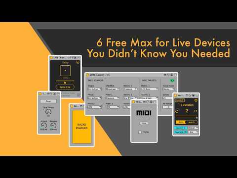 6 FREE Max for Live Devices You Didn’t Know You Needed