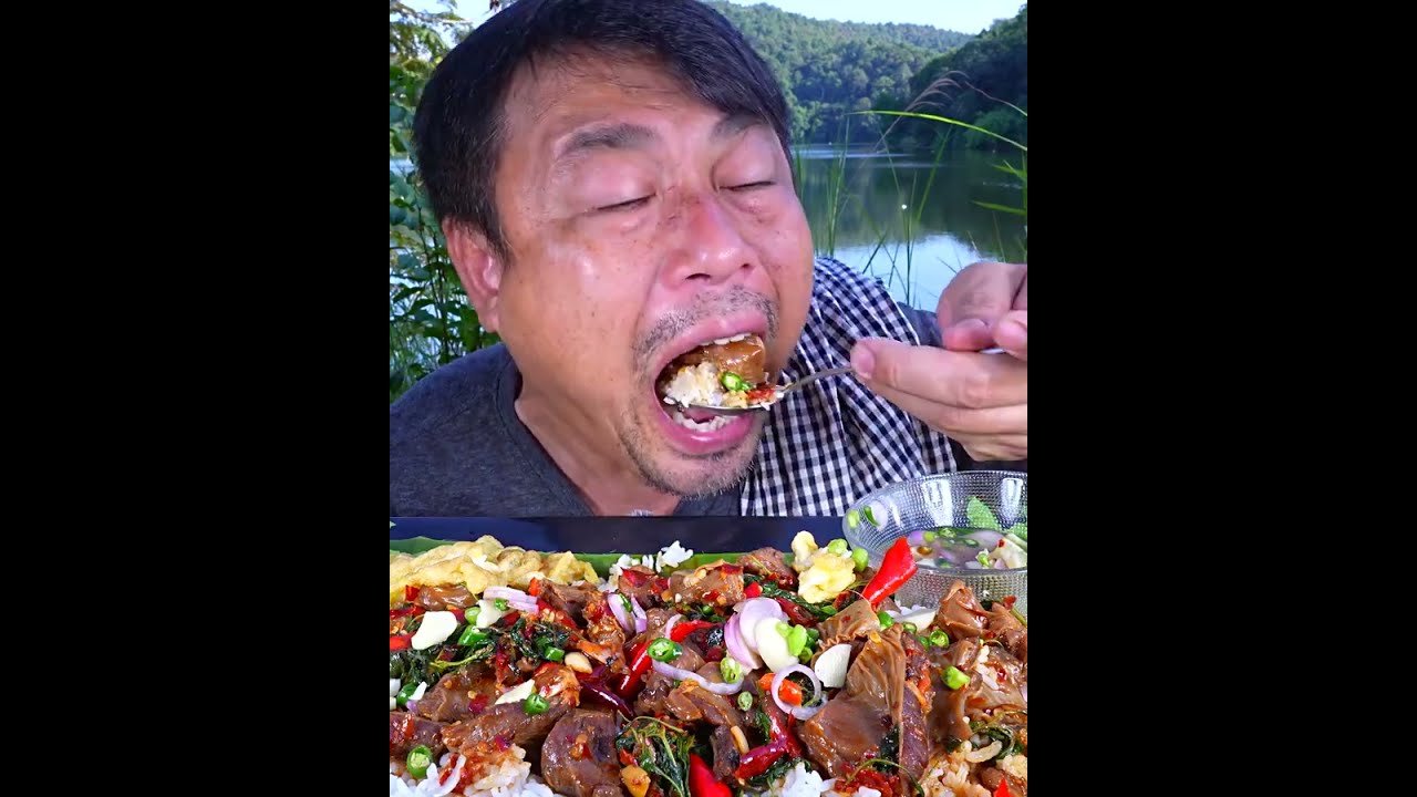 Very spicy mutton mix masala curry with white rice 