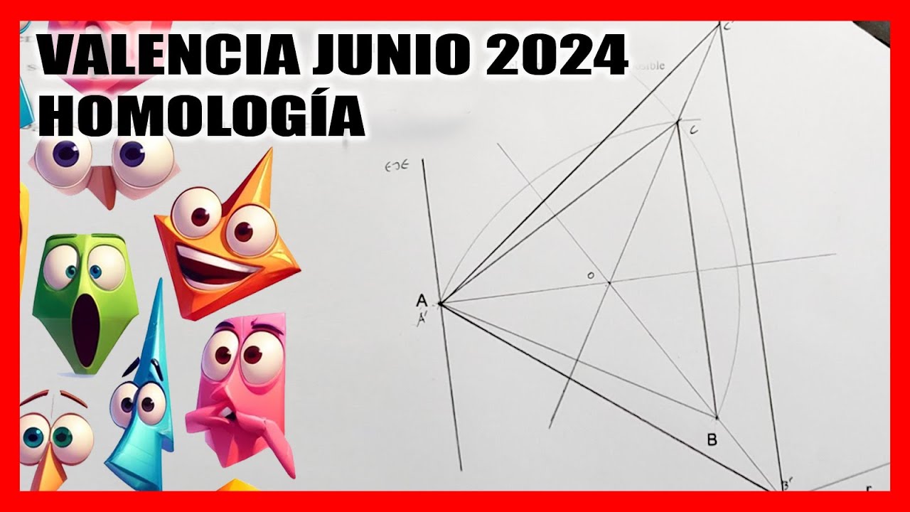 Ej 2 Homología 💡​​​​​​ PAU Valencia JUNIO 2024 ​✔️ Examen SELECTIVIDAD dibujo técnico resuelto