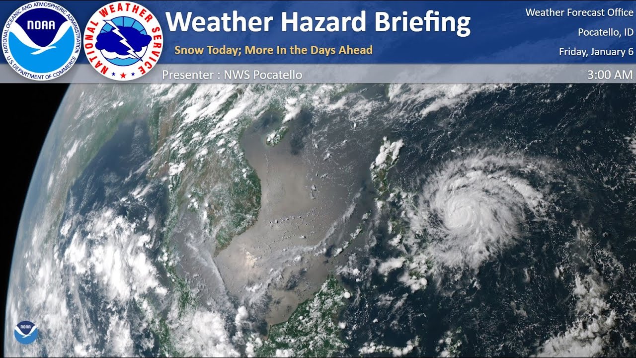 01/06/23 Hazard Briefing - Snow & Rain Today; More in the Days Ahead ...