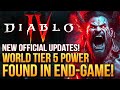 Diablo 4 - It&#39;s Confirmed! World Tier 5 Power Found In End Game! This Changes Things...New Updates!