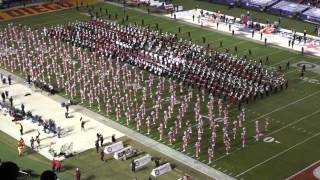 Sandra Day O'Connor High School Marching Band performs in the 2014 Holiday Bowl Hafltime Show