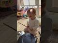 Baby Emi Started a Drum Concert at Home 🥁😂 #baby #dad #funny #cute #parenting