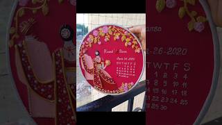 Weeding Calendar Lippan Clay Art 🎨#lippanart#weedingcalendar#wedding#calendardate#youtubeshorts