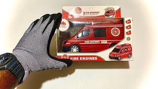 Unboxing Fire Engine City Series Guardians Electric Fire Truck Toy with Stunning 3D Lights & Sirens screenshot 5