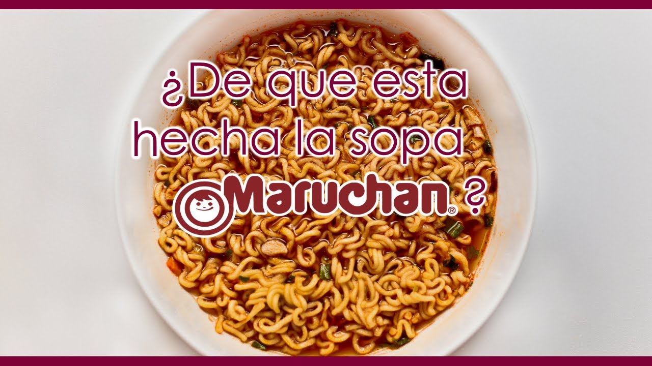 De qué está hecha la sopa MARUCHAN ?? Radiografía de la sopa maruchan YouTube