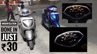 Installed Led In Speedometer Of Activa 5G Honda Activa 5G Modifications